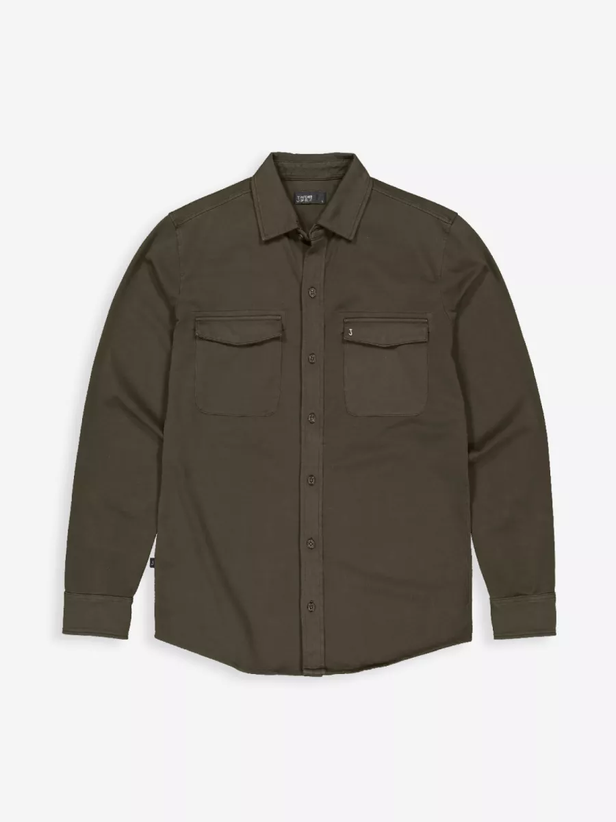 Butcher of Blue Overhemd - M2524014 - Bruin 1 Butcher of Blue Overhemd - M2524014