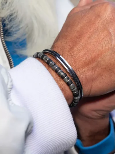 Pig & Hen Armband - Brontide 6mm