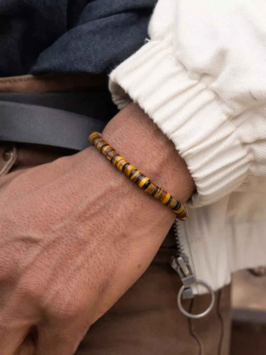 Pig & Hen Armband - Brontide 6mm - Zwart 2 Pig & Hen Armband - Brontide 6mm