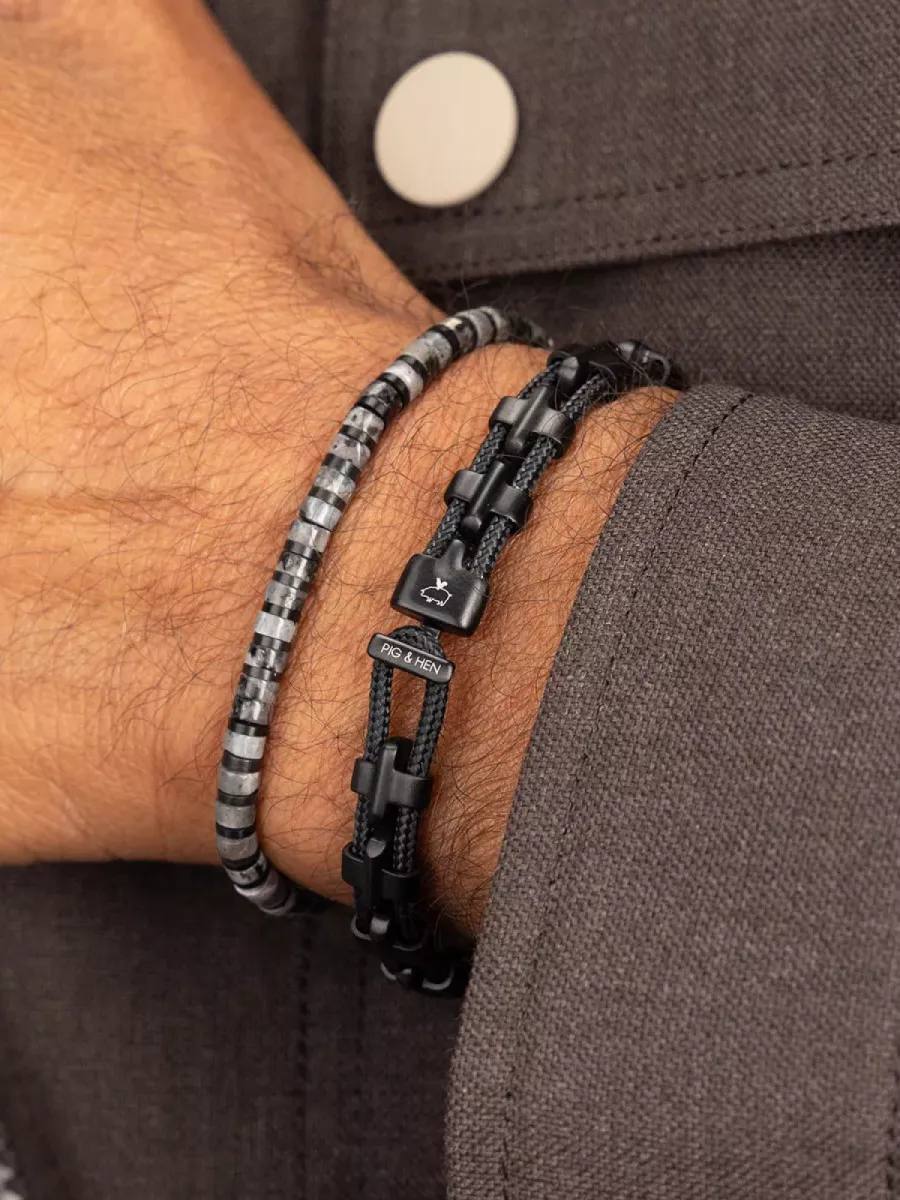 Pig & Hen Armband - Jazzy James - Zwart 2 Pig & Hen Armband - Jazzy James