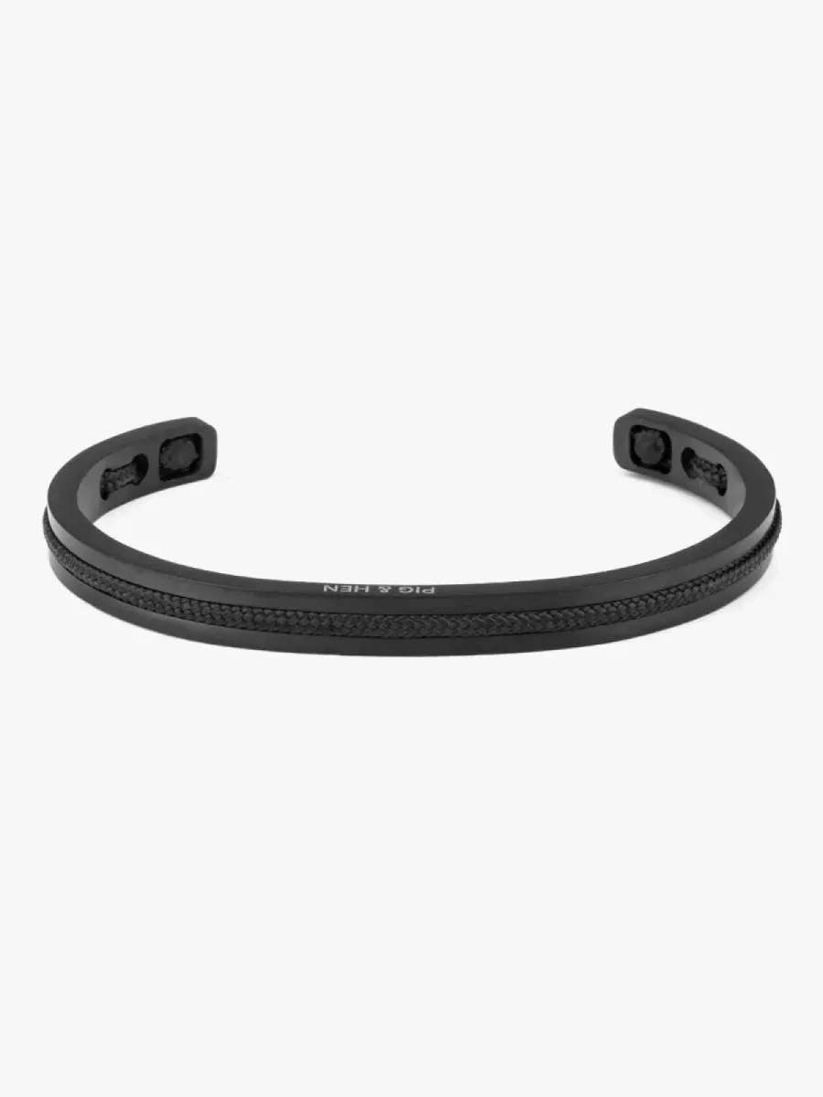 Pig & Hen Armband - Navarch 6mm - Zwart 1 Pig & Hen Armband - Navarch 6mm