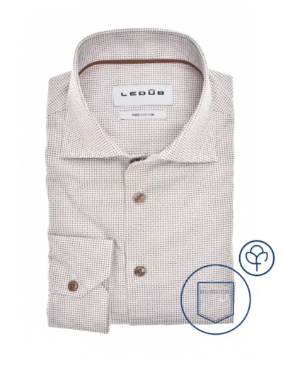 Ledub Ledub Overhemd - 0143057-640-670-000 - Bruin