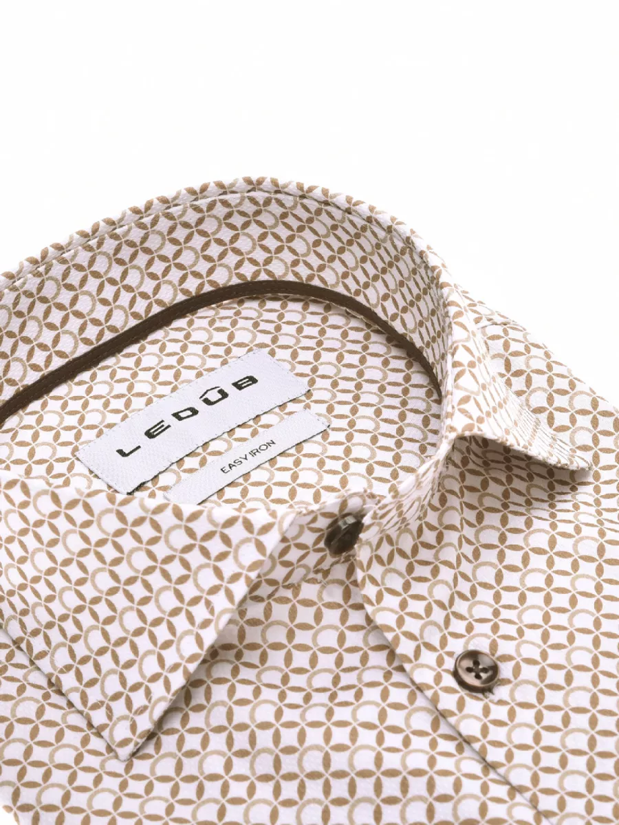 Ledub Overhemd - 0143074-640-680-000 - Bruin 2 Ledub Ledub Overhemd - 0143074-640-680-000 - Bruin