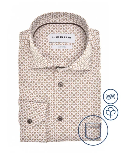 Ledub Ledub Overhemd - 0143074-640-680-000 - Bruin