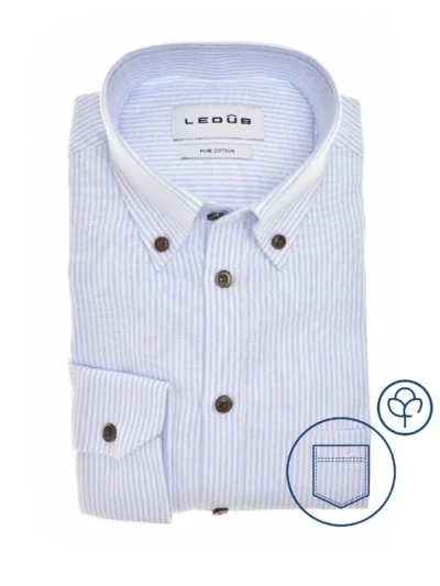Ledub Ledub Overhemd - 0143133-120-000-000 - Blauw