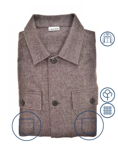 Ledub Ledub Overshirt - 0143205-680-000-000 - Bruin