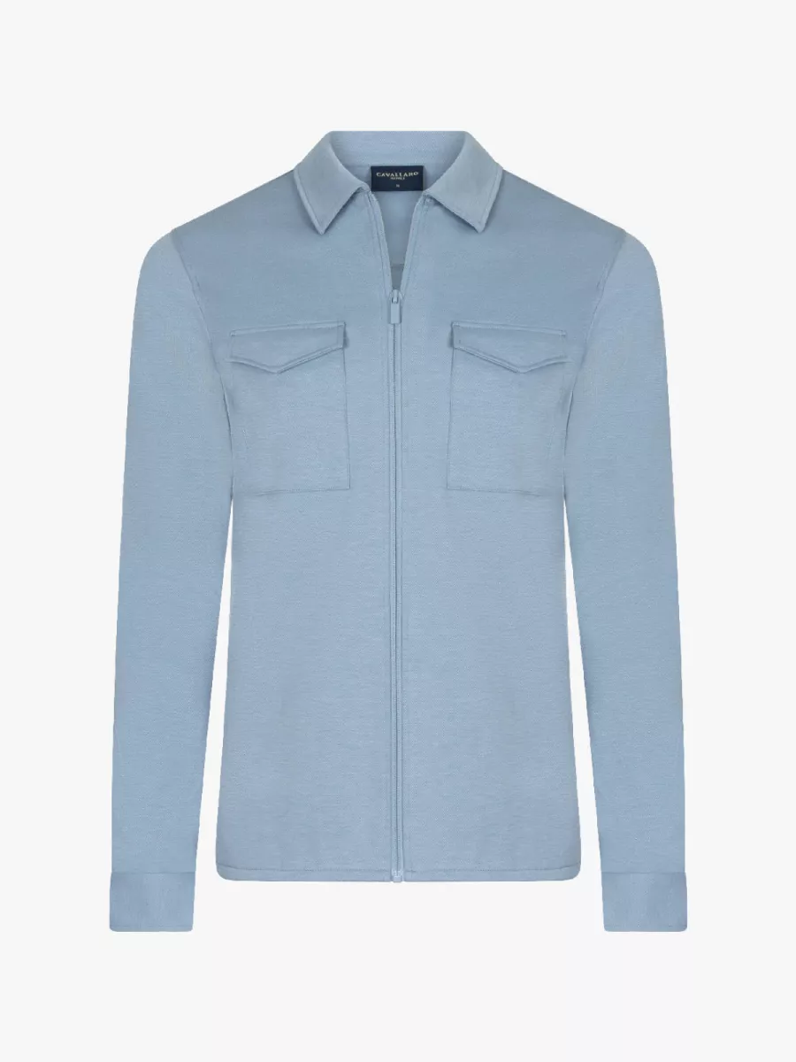 Cavallaro Overshirt - 123261014 - Blauw 1 Cavallaro Cavallaro Overshirt - 123261014 - Blauw