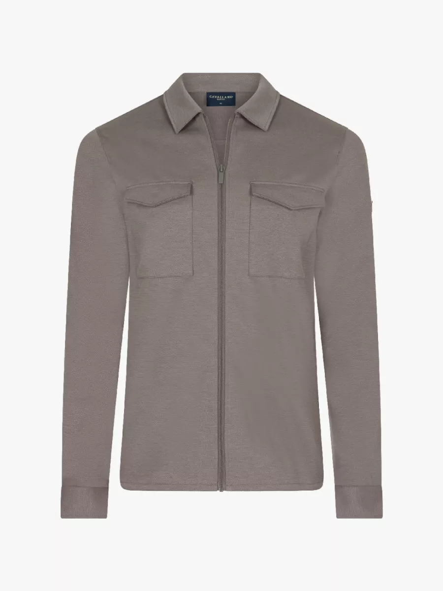 Cavallaro Overshirt - 123261014 - Taupe 1 Cavallaro Cavallaro Overshirt - 123261014 - Taupe