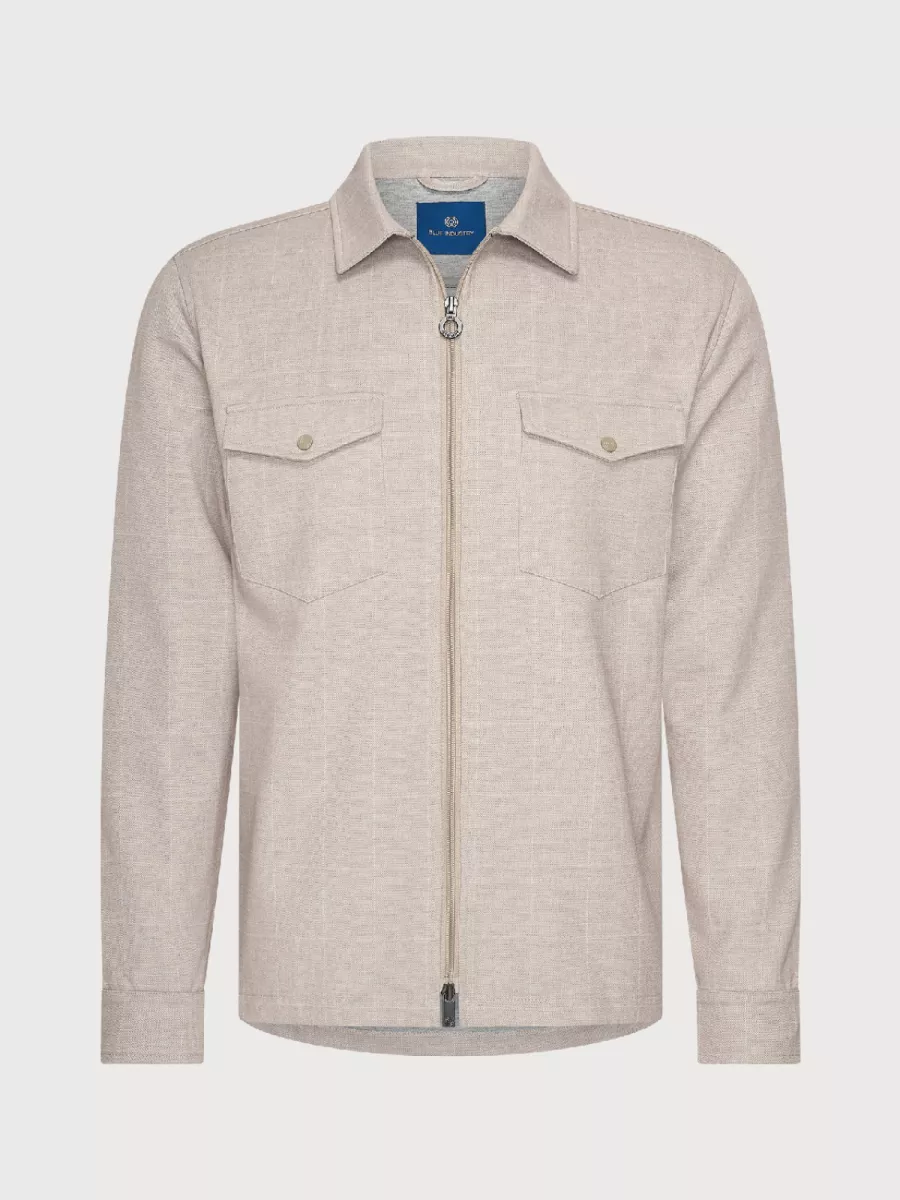 Blue Industry Overshirt - PISAS26-M22 - Beige 1 Blue Industry Blue Industry Overshirt - PISAS26-M22 - Beige