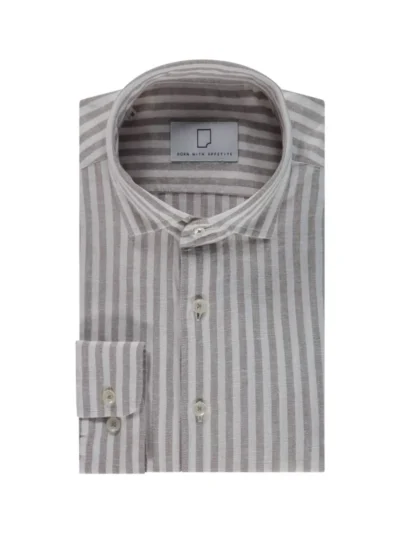 Born with Appetite Born with Appetite Overhemd - 26107AV02 - Bruin