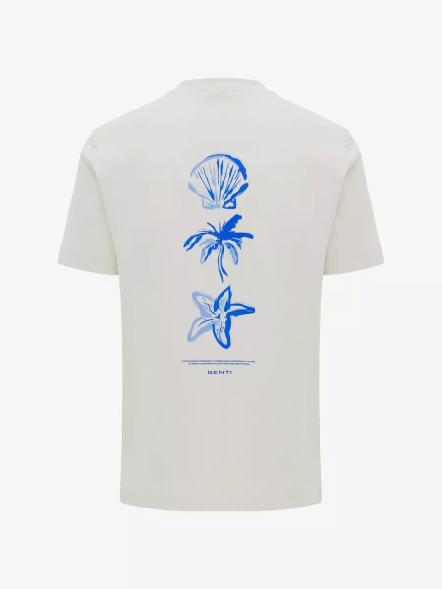 Genti T-shirt - J4072-1223 - Beige 2 Genti Genti T-shirt - J4072-1223 - Beige