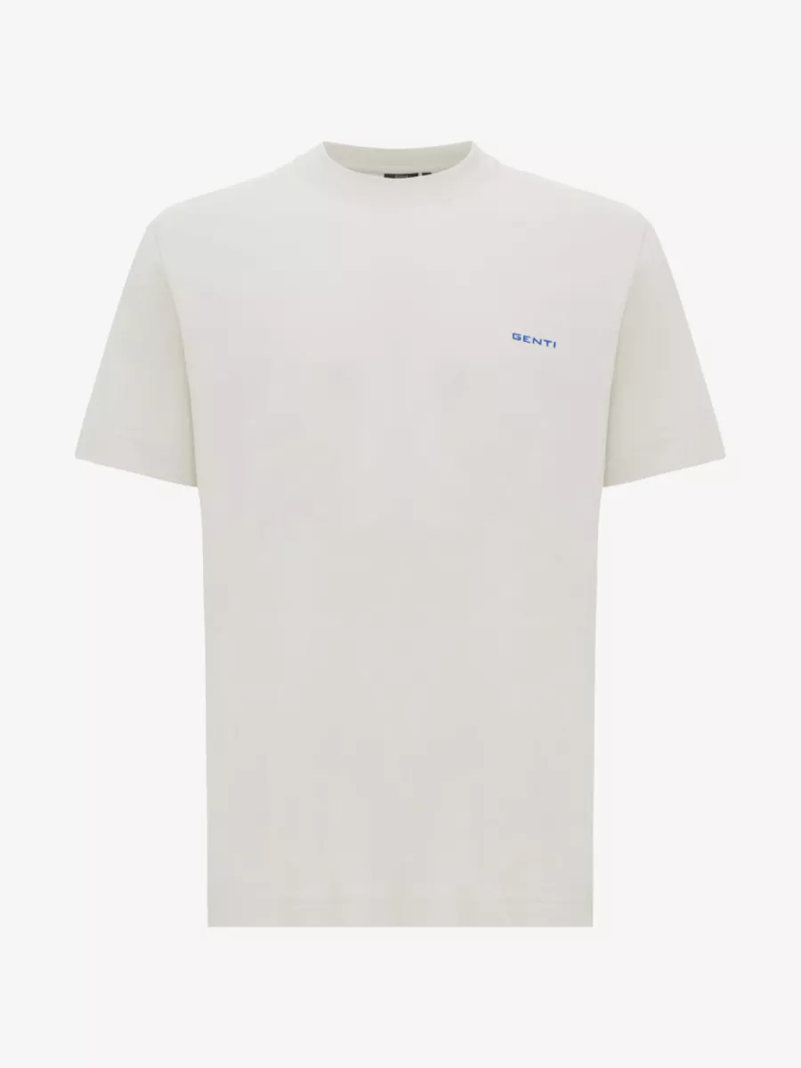 Genti T-shirt - J4072-1223 - Beige 1 Genti Genti T-shirt - J4072-1223 - Beige