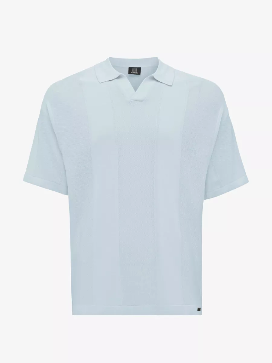 Genti Polo - K4129-1260 - Blauw 1 Genti Genti Polo - K4129-1260 - Blauw