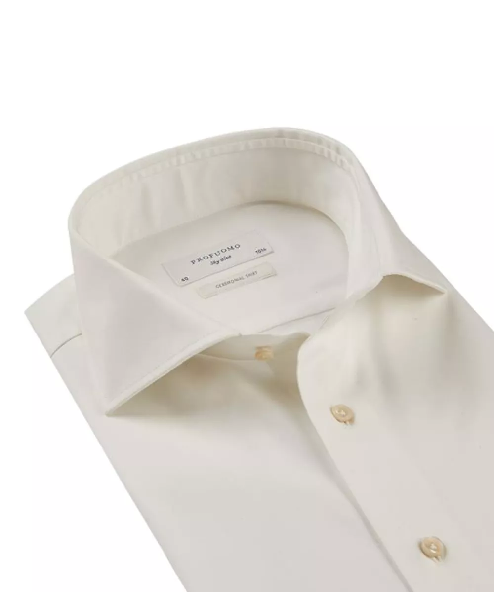 Profuomo Overhemd - PP2H00022A - Beige 2 Profuomo Profuomo Overhemd - PP2H00022A - Beige