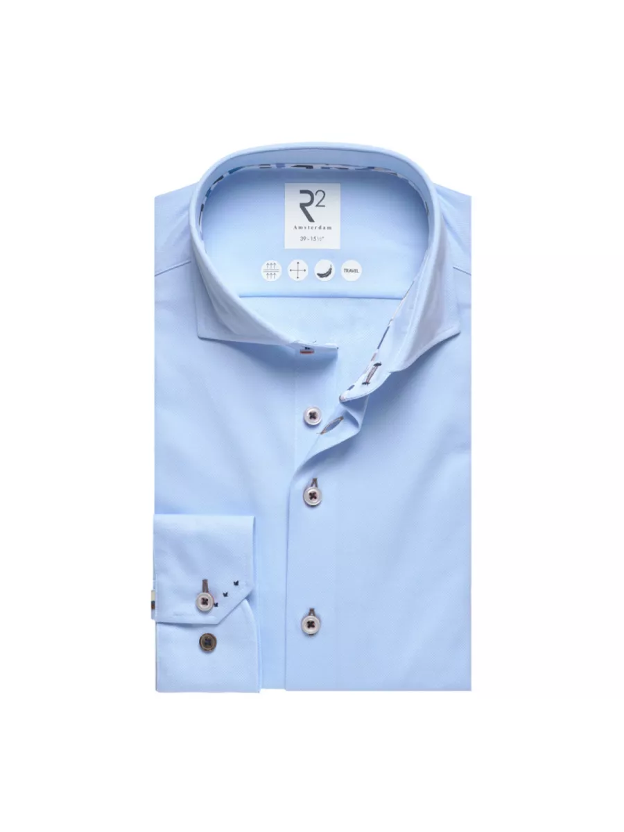 R2 Overhemd - 132.WSP.001 - Blauw 1 R2 R2 Overhemd - 132.WSP.001 - Blauw
