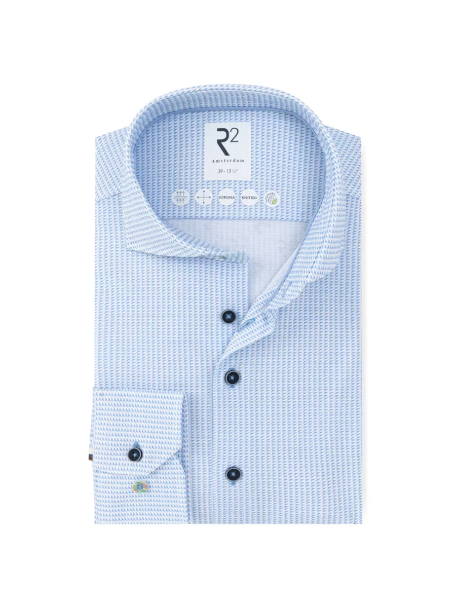R2 Overhemd - 132.WSP.035 - Blauw 1 R2 R2 Overhemd - 132.WSP.035 - Blauw