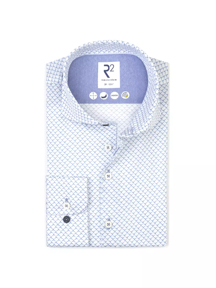 R2 Overhemd - 132.WSP.063 - Blauw 1 R2 R2 Overhemd - 132.WSP.063 - Blauw