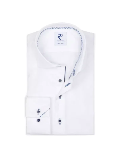 R2 R2 Overhemd - NOS.TWILL.001/004 - Wit
