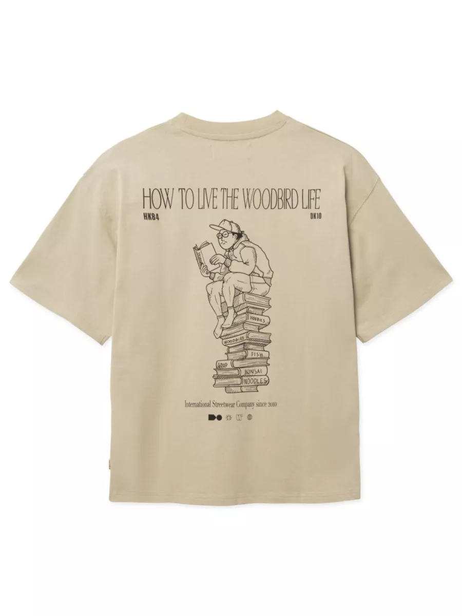 Woodbird T-shirt - 2616-405 - Beige 1 Woodbird Woodbird T-shirt - 2616-405 - Beige