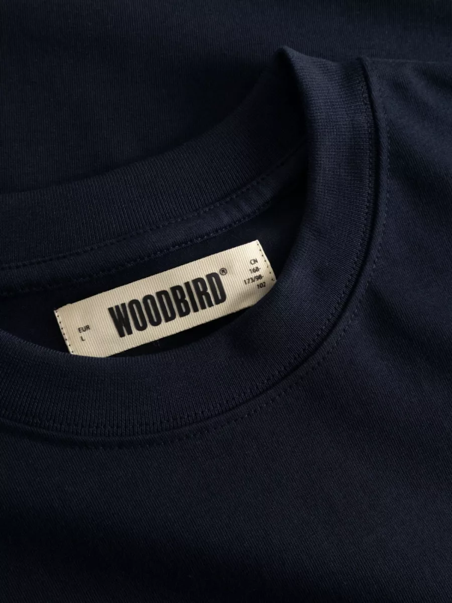 Woodbird T-shirt - 2616-405 - Blauw 4 Woodbird Woodbird T-shirt - 2616-405 - Blauw