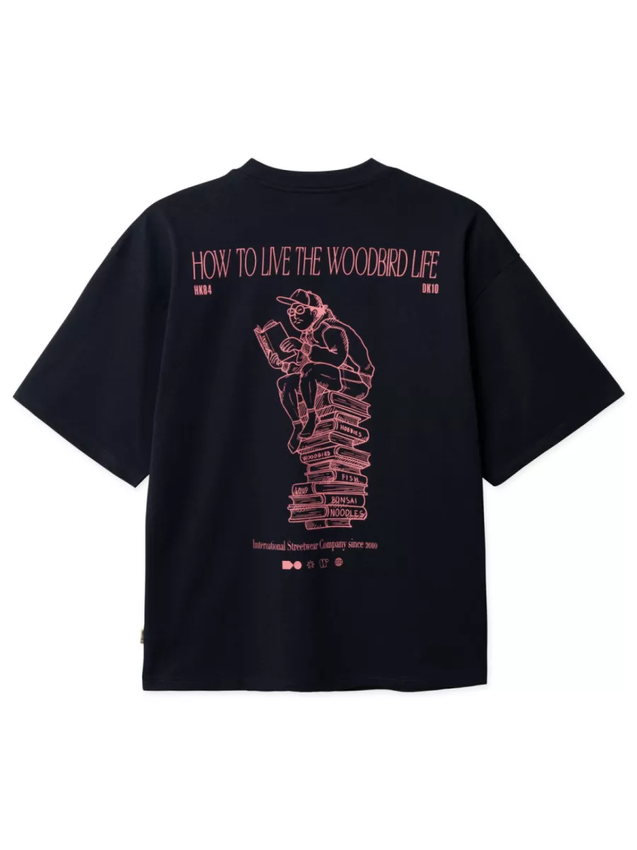 Woodbird T-shirt - 2616-405 - Blauw 1 Woodbird Woodbird T-shirt - 2616-405 - Blauw