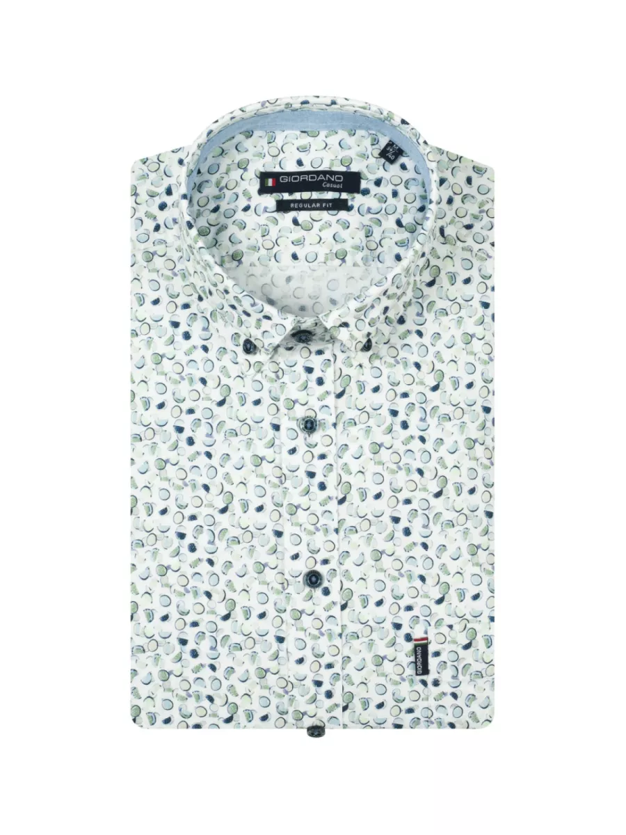 Giordano Overhemd - 616030 - Groen 1 Giordano Giordano Overhemd - 616030 - Groen