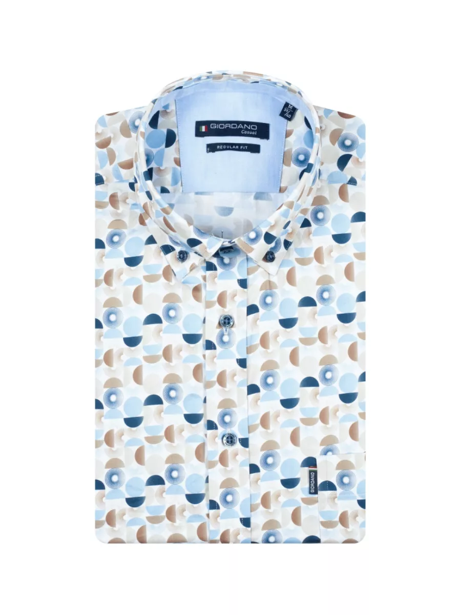 Giordano Overhemd - 616038 - Blauw 1 Giordano Giordano Overhemd - 616038 - Blauw