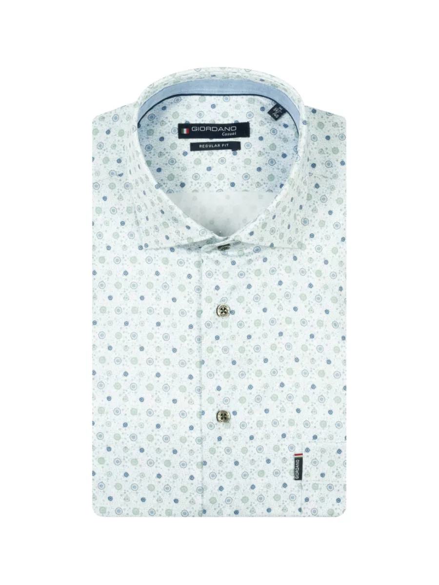 Giordano Overhemd - 617022 - Groen 1 Giordano Giordano Overhemd - 617022 - Groen