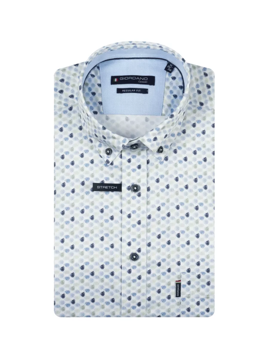 Giordano Overhemd - 617028 - Groen 1 Giordano Giordano Overhemd - 617028 - Groen