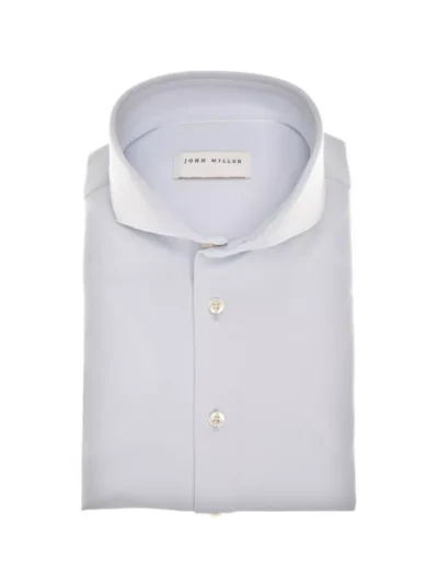 John Miller John Miller Overhemd - 5142675-110-000-000 - Blauw