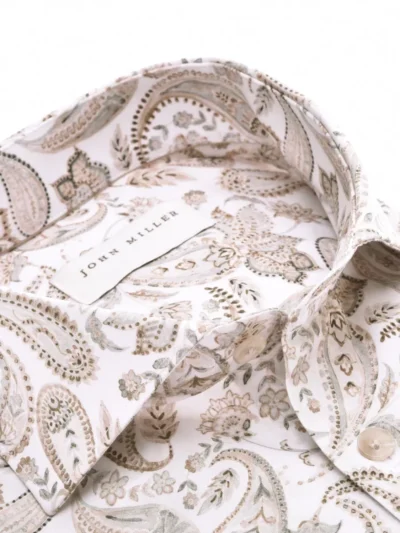 John Miller John Miller Overhemd - 5142700-620-000-000 - Bruin