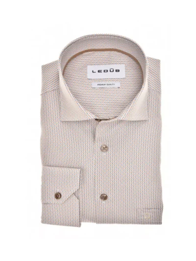 Ledub Ledub Overhemd - 0143280-630-645-000 - Beige