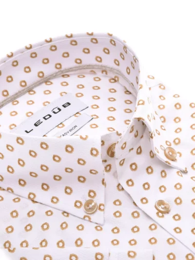 Ledub Ledub Overhemd - 0143331-620-620-000 - Beige
