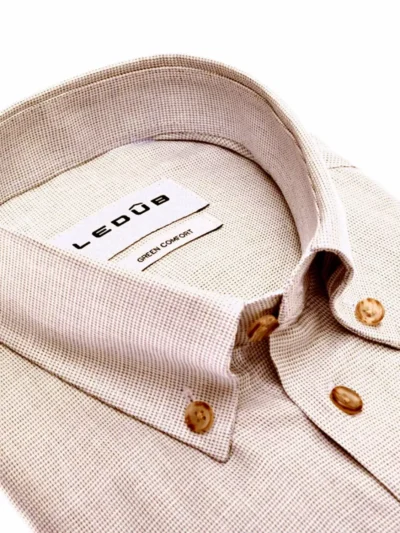 Ledub Ledub Overhemd - 0143340-610-000-000 - Beige