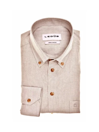 Ledub Ledub Overhemd - 0143340-610-000-000 - Beige