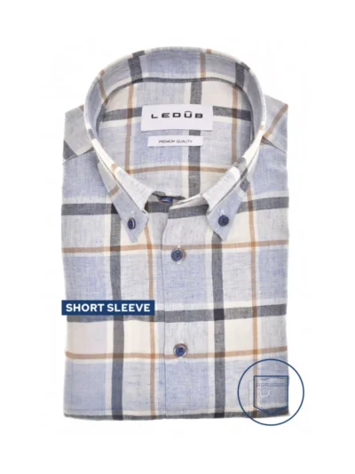 Ledub Ledub Overhemd - 0143381-170-000-000 - Blauw