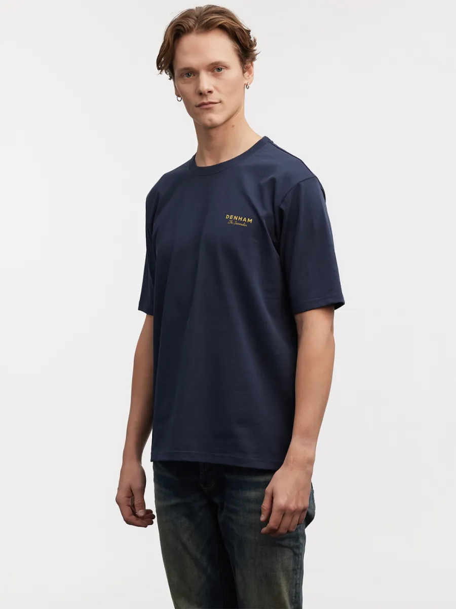 Denham T-shirt - 01-24-07-52-140 - Blauw 2 Denham Denham T-shirt - 01-24-07-52-140 - Blauw
