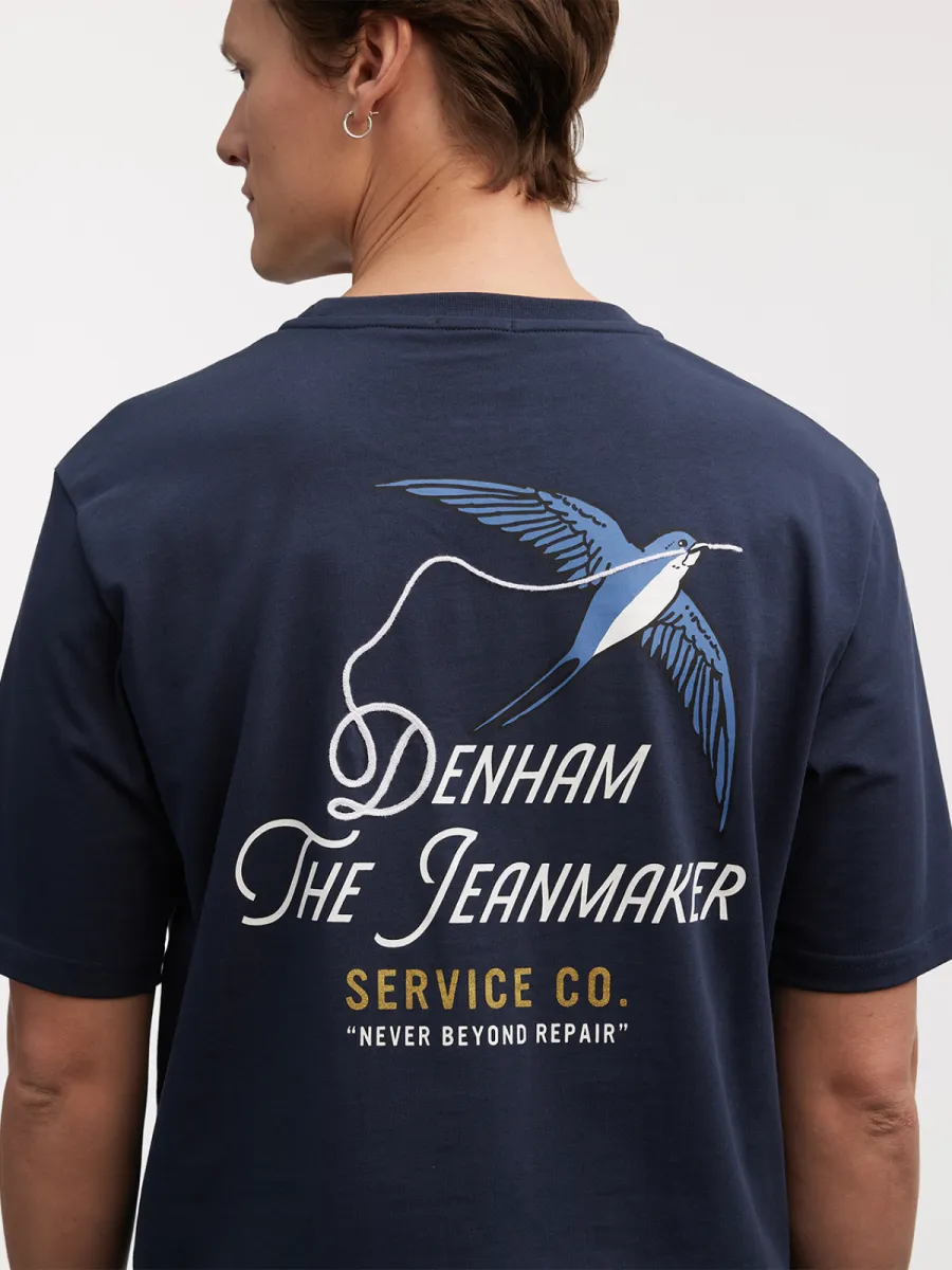Denham T-shirt - 01-24-07-52-140 - Blauw 3 Denham Denham T-shirt - 01-24-07-52-140 - Blauw