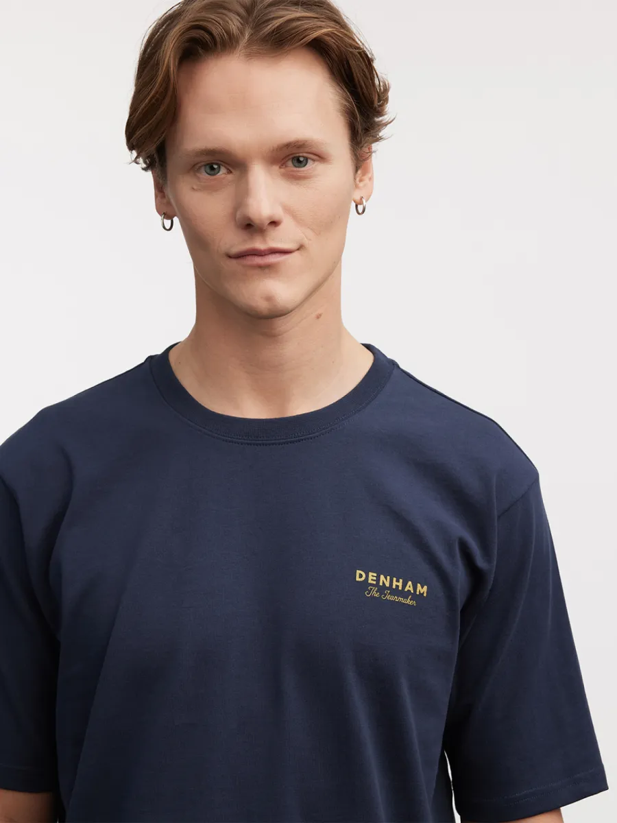 Denham T-shirt - 01-24-07-52-140 - Blauw 4 Denham Denham T-shirt - 01-24-07-52-140 - Blauw