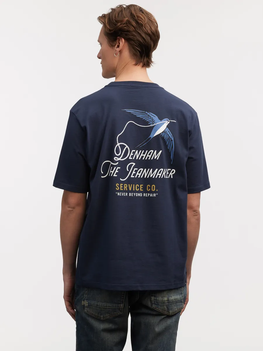 Denham T-shirt - 01-24-07-52-140 - Blauw 1 Denham Denham T-shirt - 01-24-07-52-140 - Blauw
