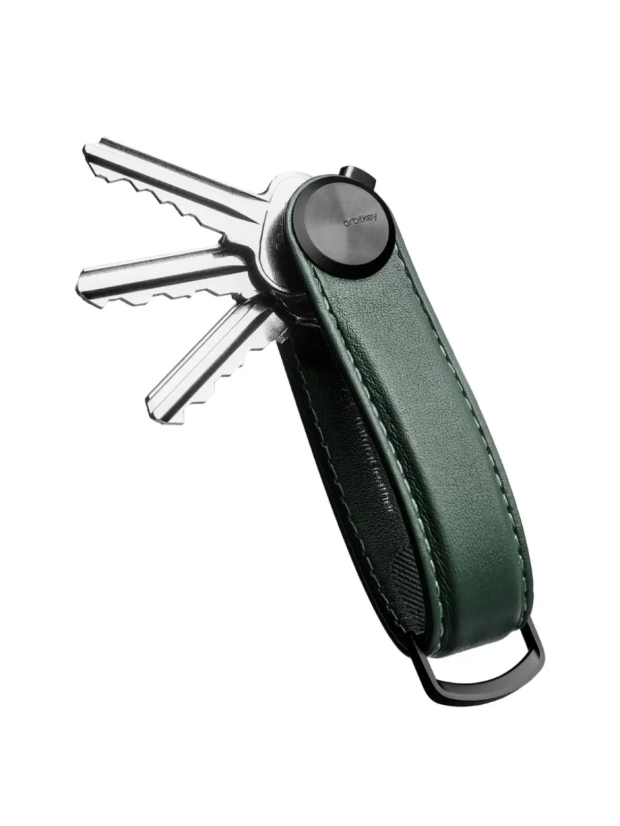 Orbitkey Sleutelhanger - Pro Leather - Groen 1 Orbitkey Orbitkey Sleutelhanger - Pro Leather - Groen