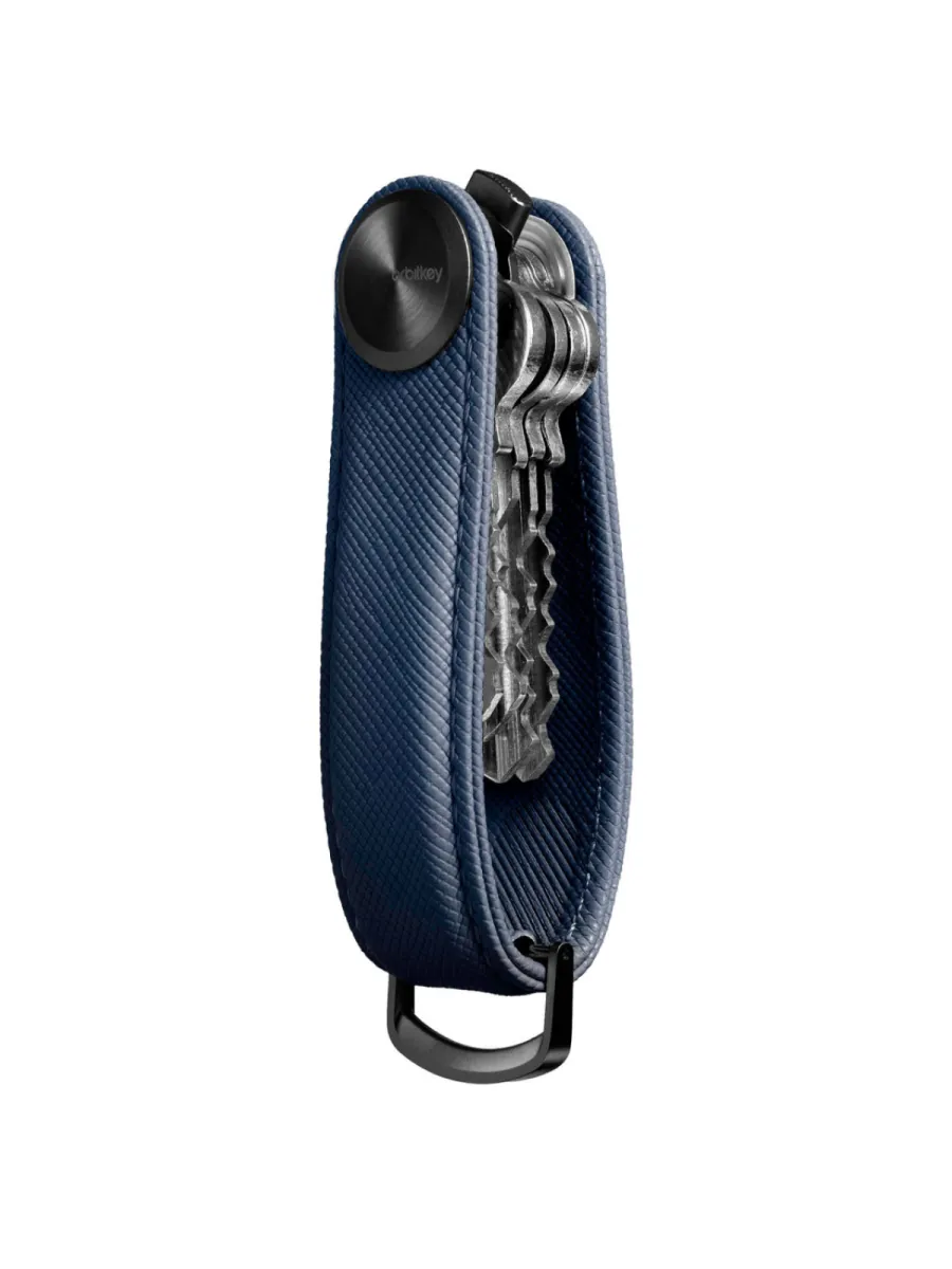Orbitkey Sleutelhanger - Pro Saffiano Oxford - Blauw 3 Orbitkey Orbitkey Sleutelhanger - Pro Saffiano Oxford - Blauw