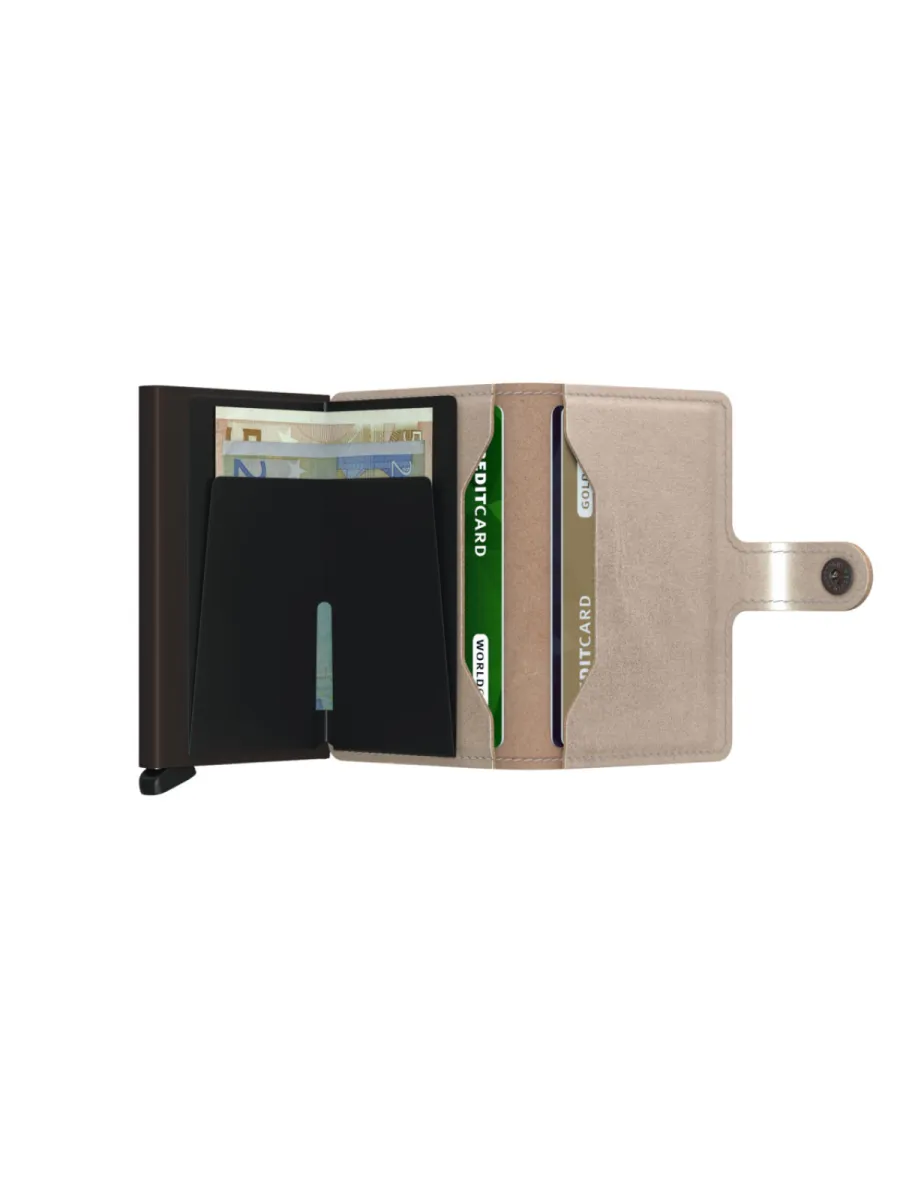 Secrid Portemonnee - Miniwallet Metallic Champagne - Beige 4 Secrid Secrid Portemonnee - Miniwallet Metallic Champagne - Beige