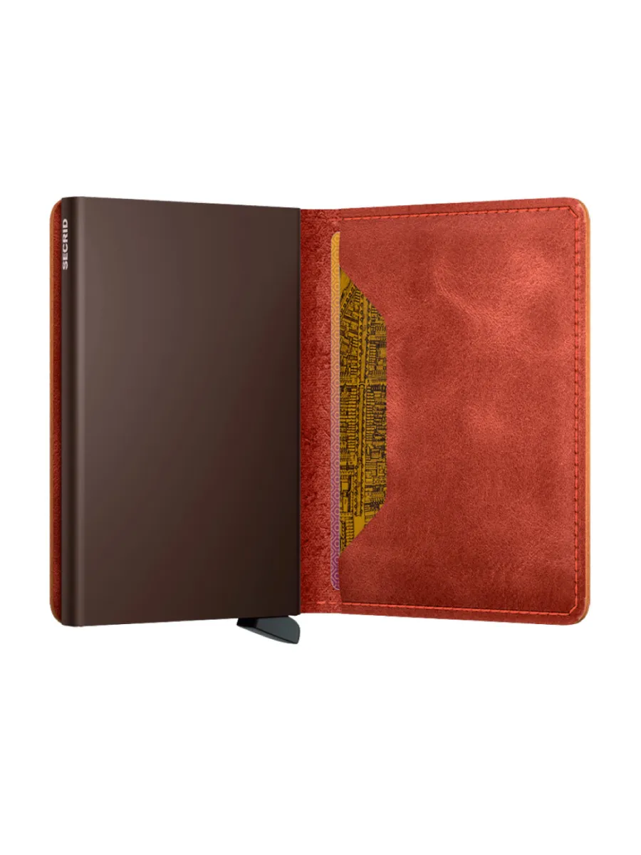 Secrid Portemonnee - Slim Wallet Vintage - Oranje 3 Secrid Secrid Portemonnee - Slim Wallet Vintage - Oranje
