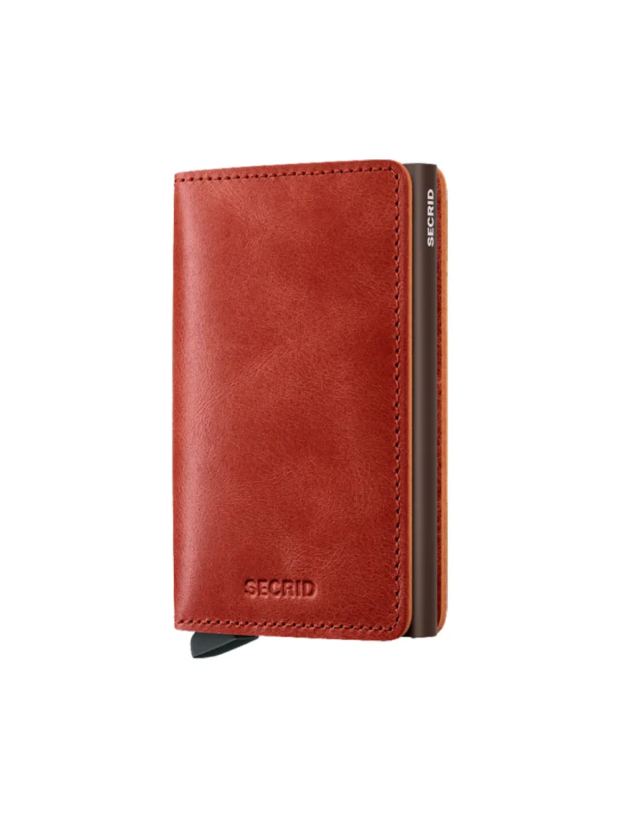 Secrid Portemonnee - Slim Wallet Vintage - Oranje 1 Secrid Secrid Portemonnee - Slim Wallet Vintage - Oranje