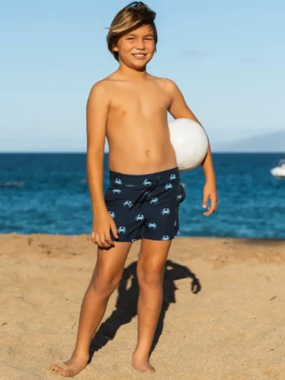 Son of a Beach Son of a Beach Kids Zwemshort - CRAB DARKBLUE - Blauw