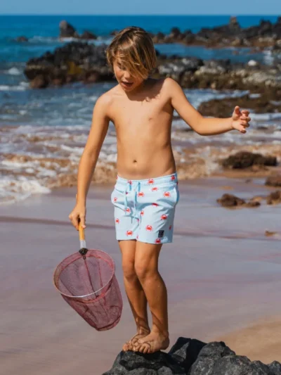 Son of a Beach Son of a Beach Kids Zwemshort - CRAB LIGHTBLUE - Blauw