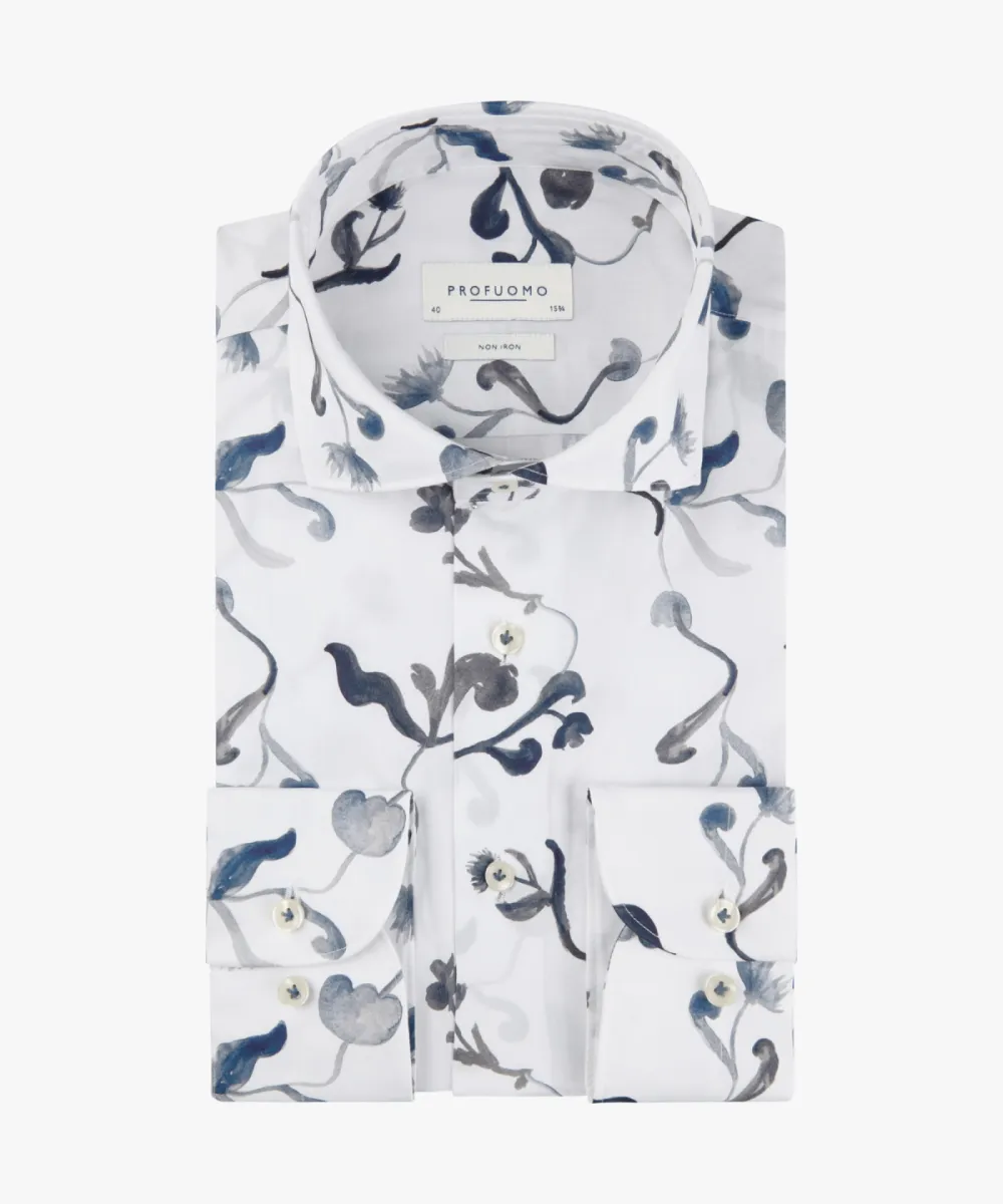 Profuomo Overhemd - PPXH10061A - Blauw 1 Profuomo Profuomo Overhemd - PPXH10061A - Blauw