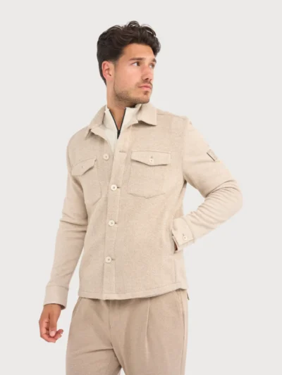 Blue Industry Blue Industry Overshirt - NAPOLI-W26-M13 - Beige