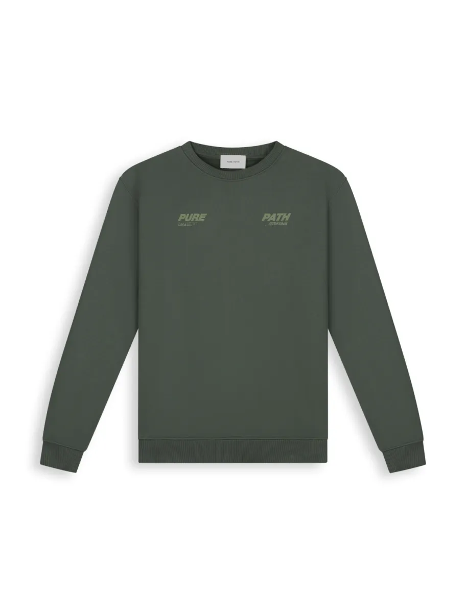 Pure Path Pure Path Sweater - 26030303 - Groen